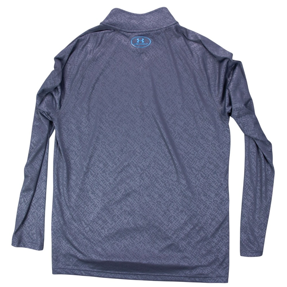 NWT Under Armour Mens S Heat Gear 1/4 Zip Pullover Shirt Gray LS Lightweight - Picture 2 of 13